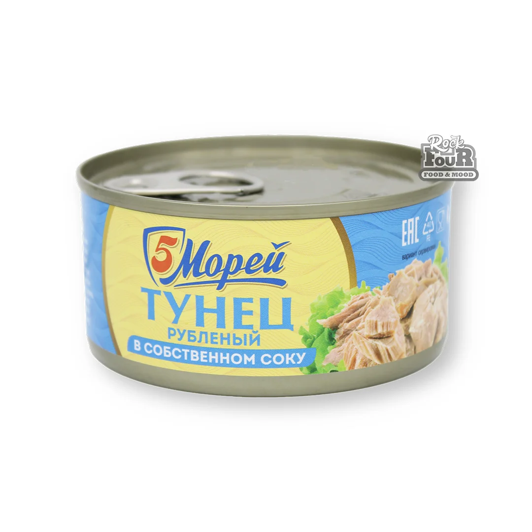 Chopped tuna "5 Morey" in its own juicet 185g
